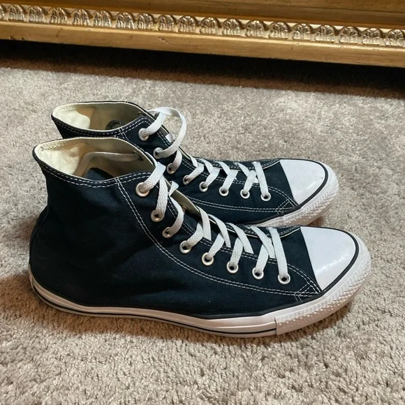Converse Chuck Taylor Black and White High-Top Sneakers Unisex SZ 13M/15 W - Picture 13 of 16